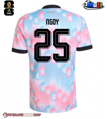 Belgie Nathan Ngoy #25 Venkovní Dres MS 2026 Krátkým Rukávem